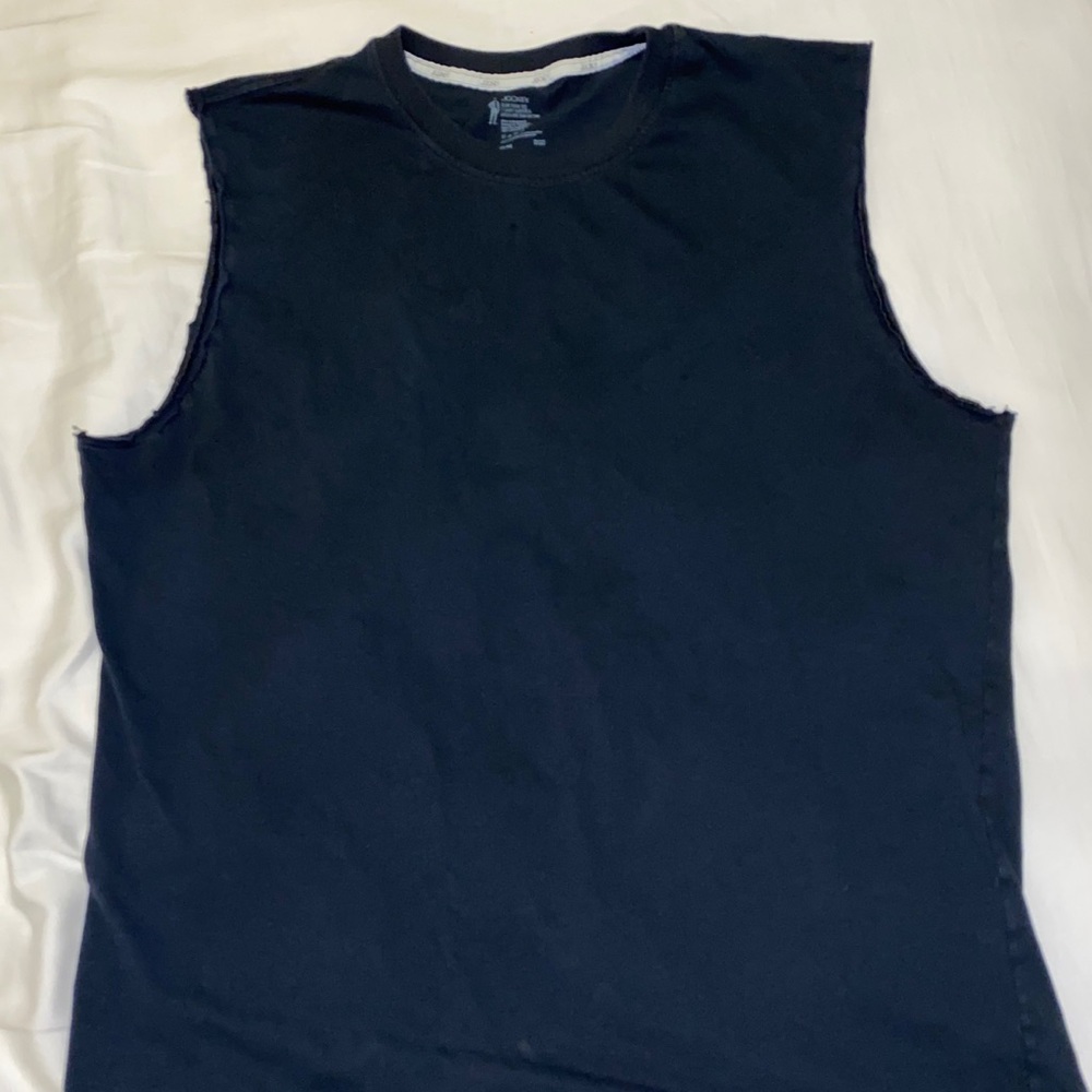 Men’s Jockey Black Muscle Shirt Large slim